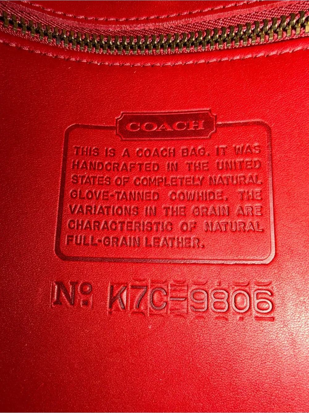 Vintage Coach Slim Equestrian Bucket 9806 - Picture 7 of 7